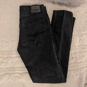 Distressed Black Levi's S37 Straight Leg Jeans